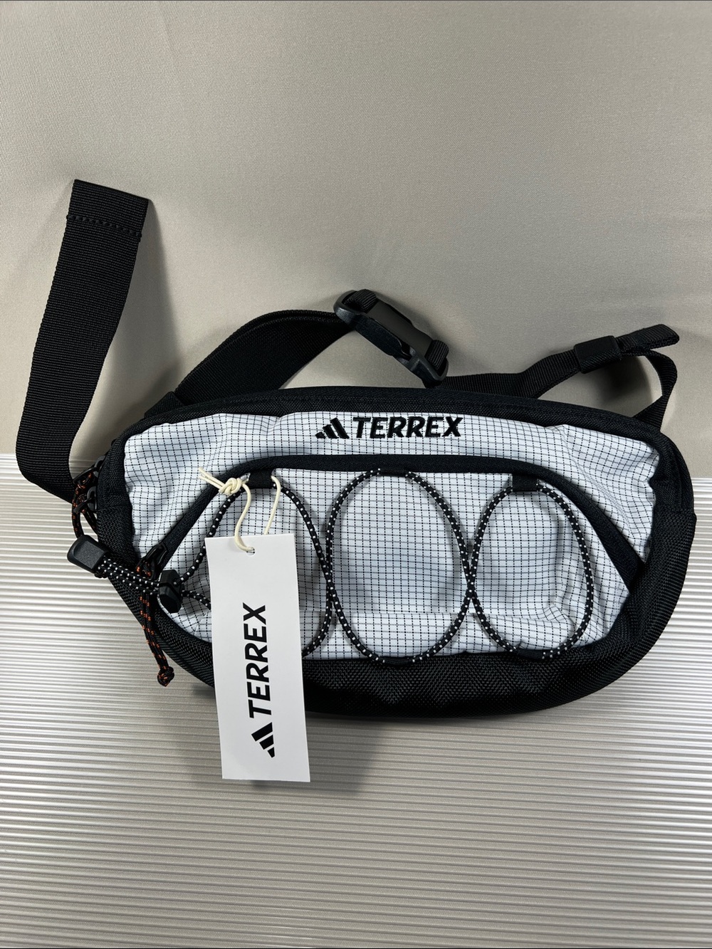 NWT Adidas TERREX Black & White Waist Pack